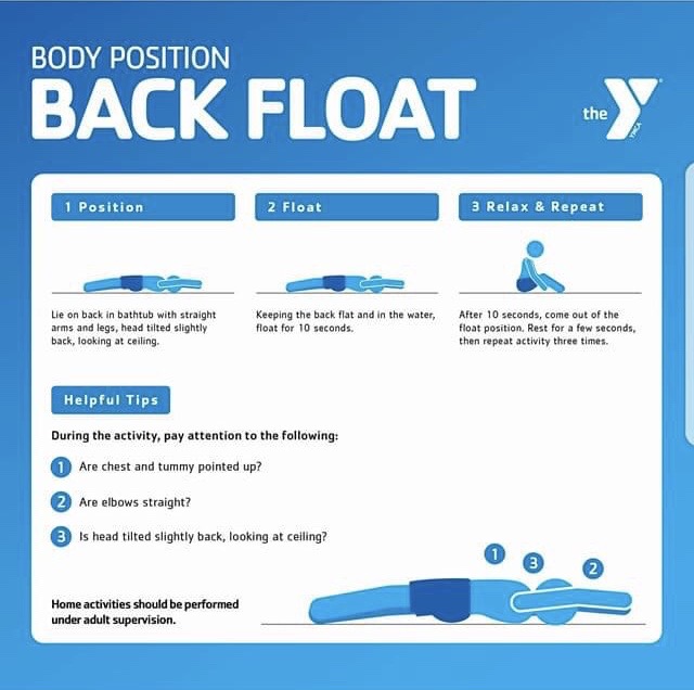 Learn to Float in Tub Darien YMCA